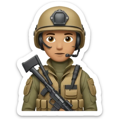 I want an emoji for a male special action force officer sticker