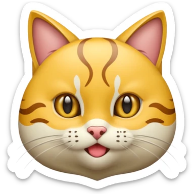 котик новогодний с бантом sticker