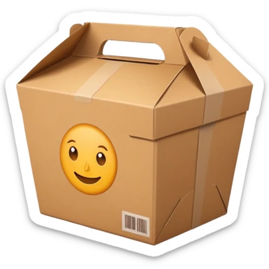 food take away box sticker