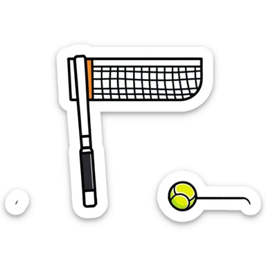 Rainy tennis  sticker