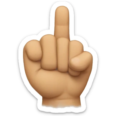 a climbers thumb down, with fingers taped and full of chalk sticker