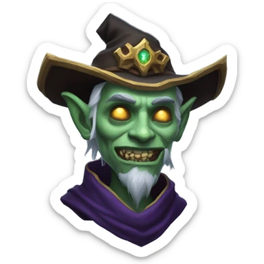 world of warcraft mage undead male sticker