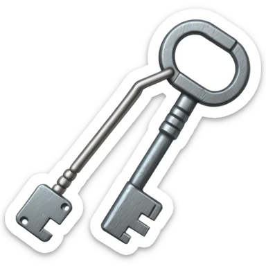 Generate me a lockpick key minecraft theme sticker