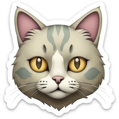 Grunge cat  sticker