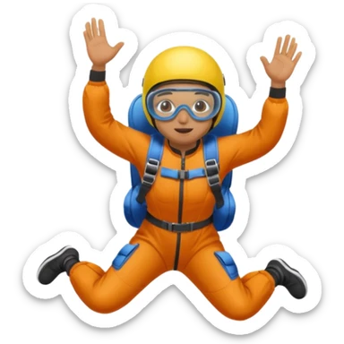 sky diving sticker