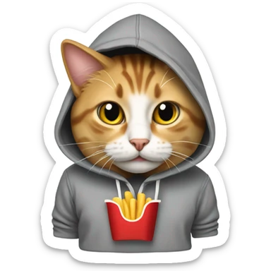 Cat with a IN-N-OUT hoody  sticker
