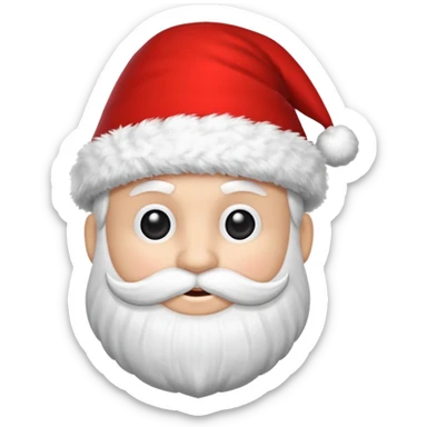 gorro do papai noel, apenas o gorro, sem nenhum rosto acompanhado  sticker