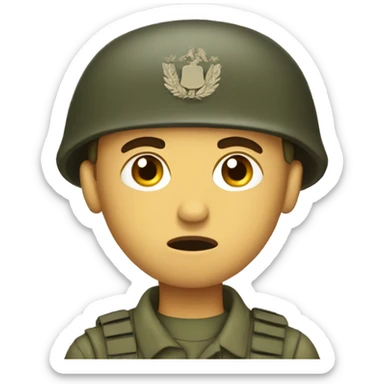 Traumatized soldier sticker
