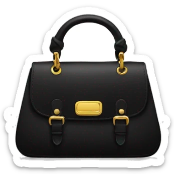 Black handbag  sticker