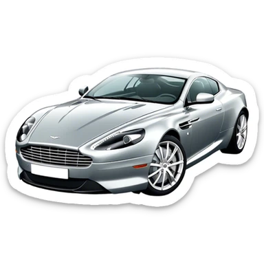 Aston Martin DB9 - Aston Martin (Model Year: 2016) (Iconic colour: Silver) sticker
