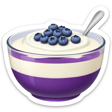 bowl of yogurt sticker