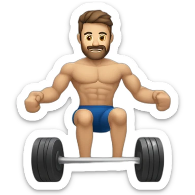 mancuerna para hacer ejercicio sticker