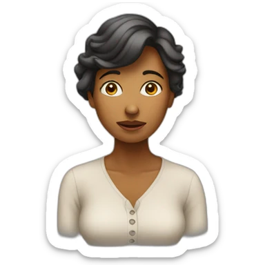 woman-who-is-confused-by-what-you're-saying sticker