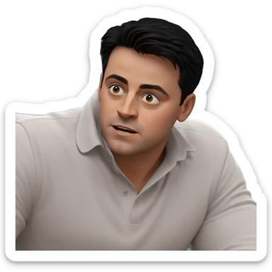 black haired boy indoors sticker