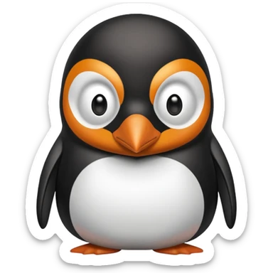 bombastic side eyeing penguin suspicious looking side ways  sticker