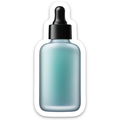 face serum transparent matte bottle sticker