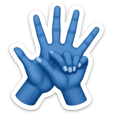 Crip gang sign sticker