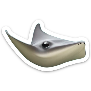 stingray swimming sticker