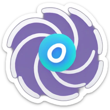 a spinning dbt logo sticker