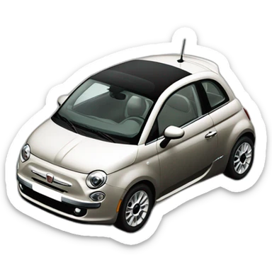 black 2010’s fiat 500 sticker