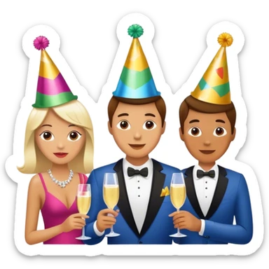 People who make money by partying sticker