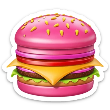 Fast-food pink  sticker