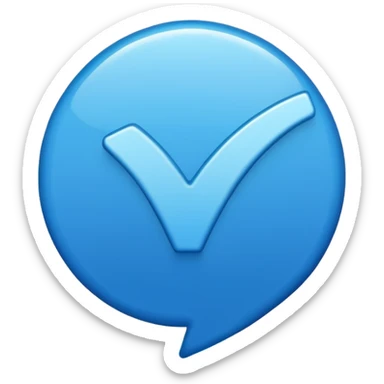blue tick tiktok sticker