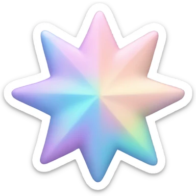 Pastel stars sticker