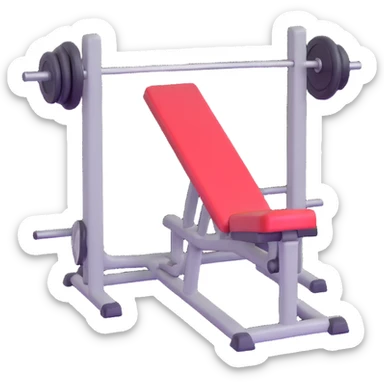 gym icon, 3D emoji style sticker