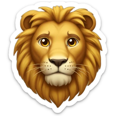 brave lion sticker