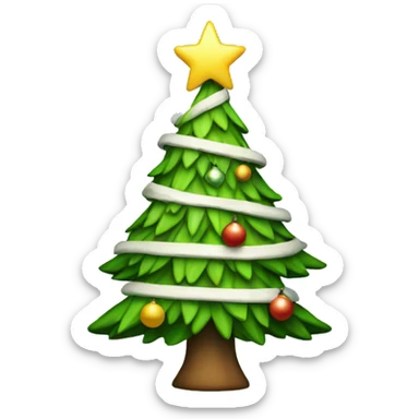 Christmas tree sticker