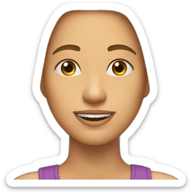 cara barba canosa sticker