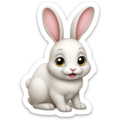 Bunny sticker