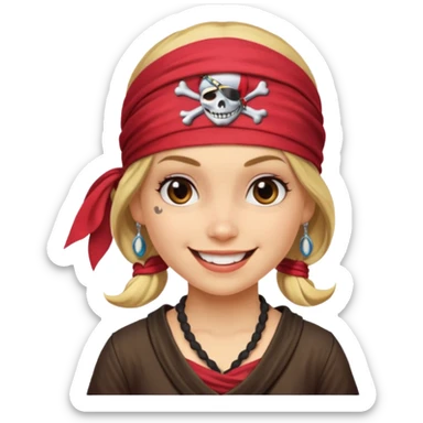 Une Princesse Pirates rebelles sticker