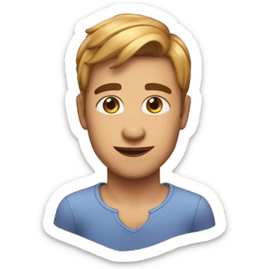 swiping your chin sticker