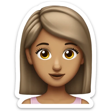 ariana grande with a slickback sticker