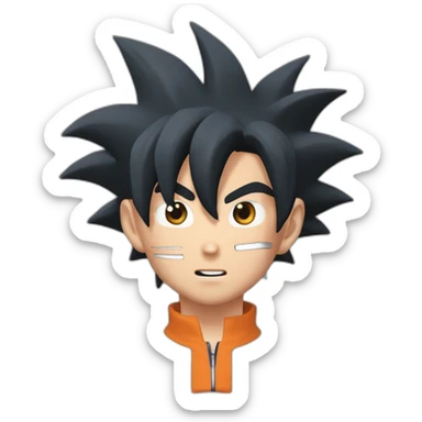 Son Goku qui serre la main de Naruto sticker