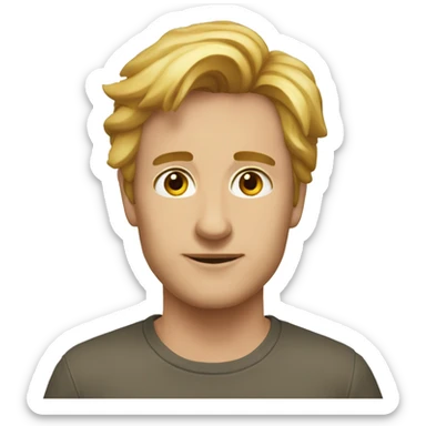 Деньги собюирает человек  sticker