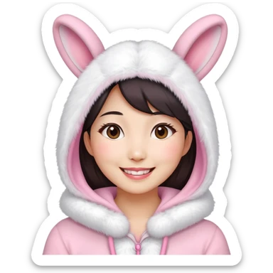 Playboy bunny Asian woman sfw sticker