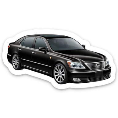 lexus ls430 2006 modified with black paint  sticker