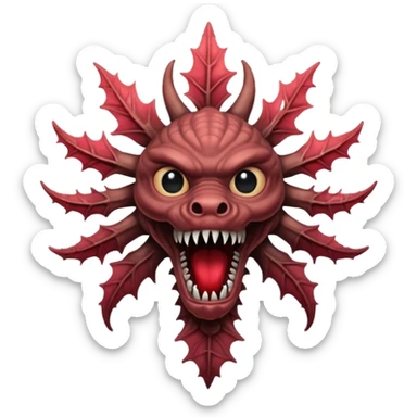 Demogorgon from stranger things sticker