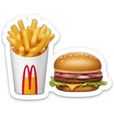 mcdonalds logo mixed with wendys logo sticker