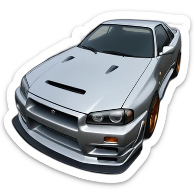 nissan skyline gtr r34 fast and furious 2 sticker