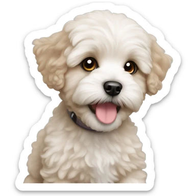 maltipoo puppy sticker