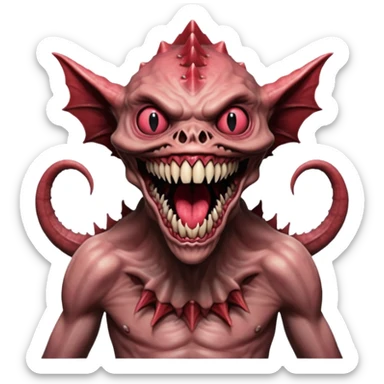 Demogorgon from stranger things sticker