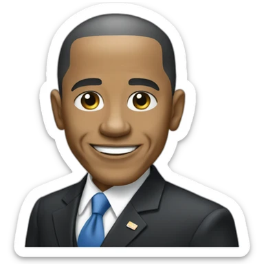 Barack Obama hmm sticker