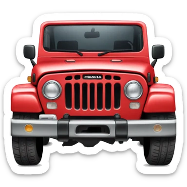 mahindra thar car sticker