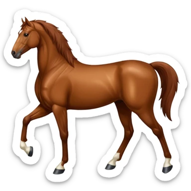 Liver red horse sticker