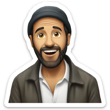 Juan Luis Guerra surprised sticker
