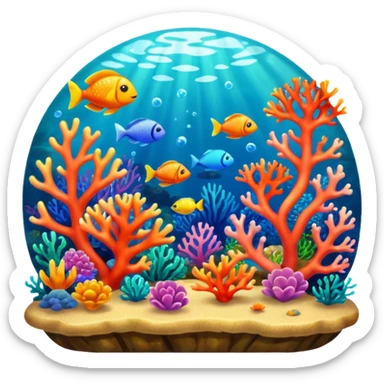 Coral Reef Treasure sticker